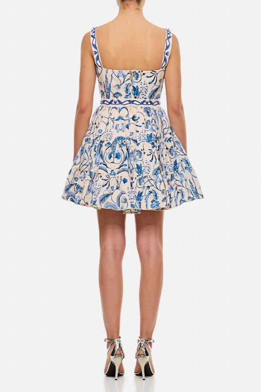 Embroidered Mini Dress Avalabel