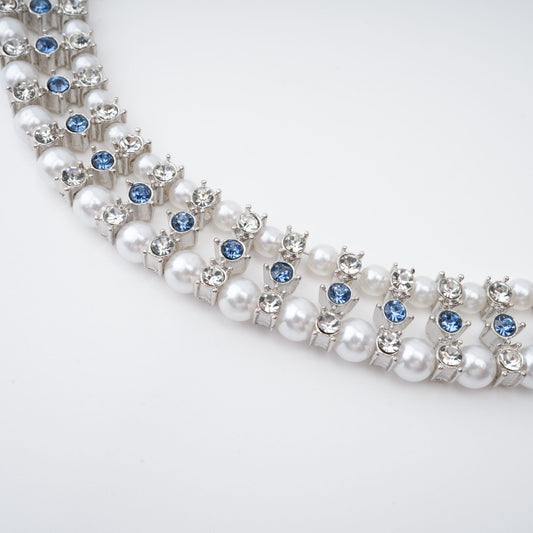Alana Crystal-Embellished Faux-Pearl Necklace Avalabel
