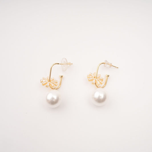 Kate Crystal-Embellished Pearl Earrings Avalabel