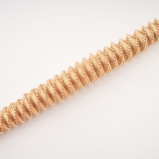 Thaïs Gold Twisted Vecklace