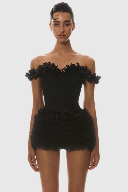 Mackie Off Shoulder Lace Up Corset Avalabel