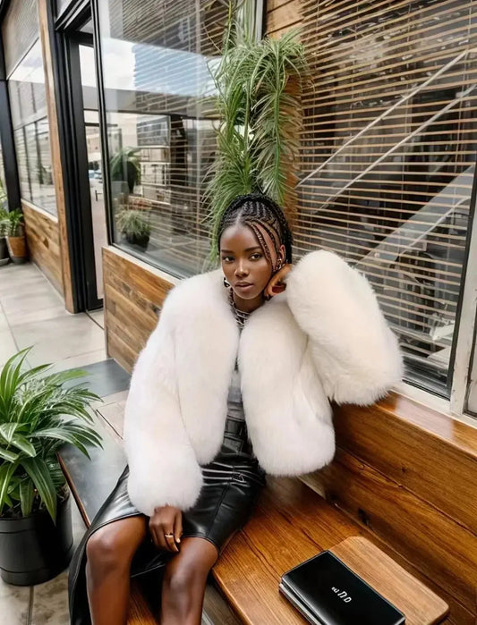 Cristina Faux Fur Coat Avalabel