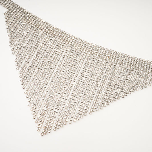 Natassia Fringed Crystal Necklace