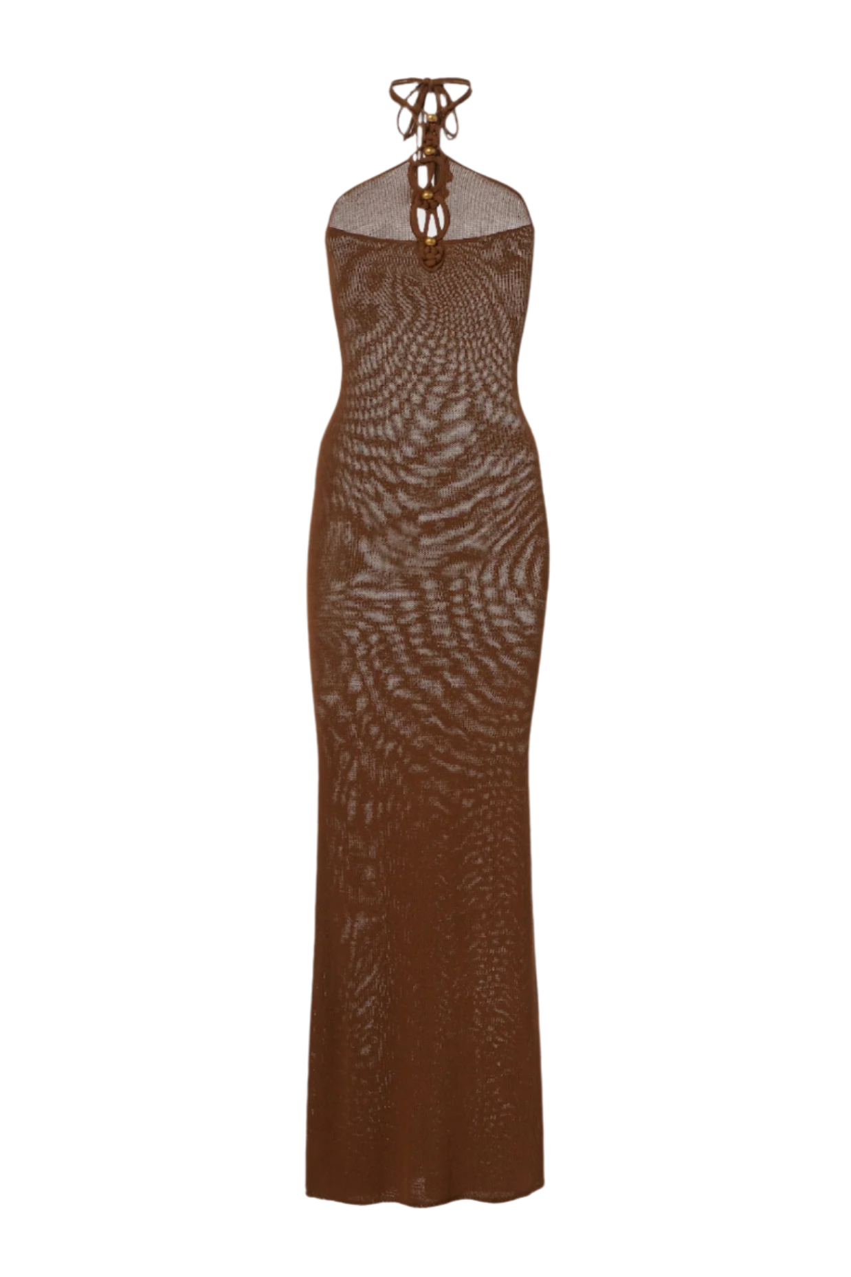 Halter Knitted Maxi Dress