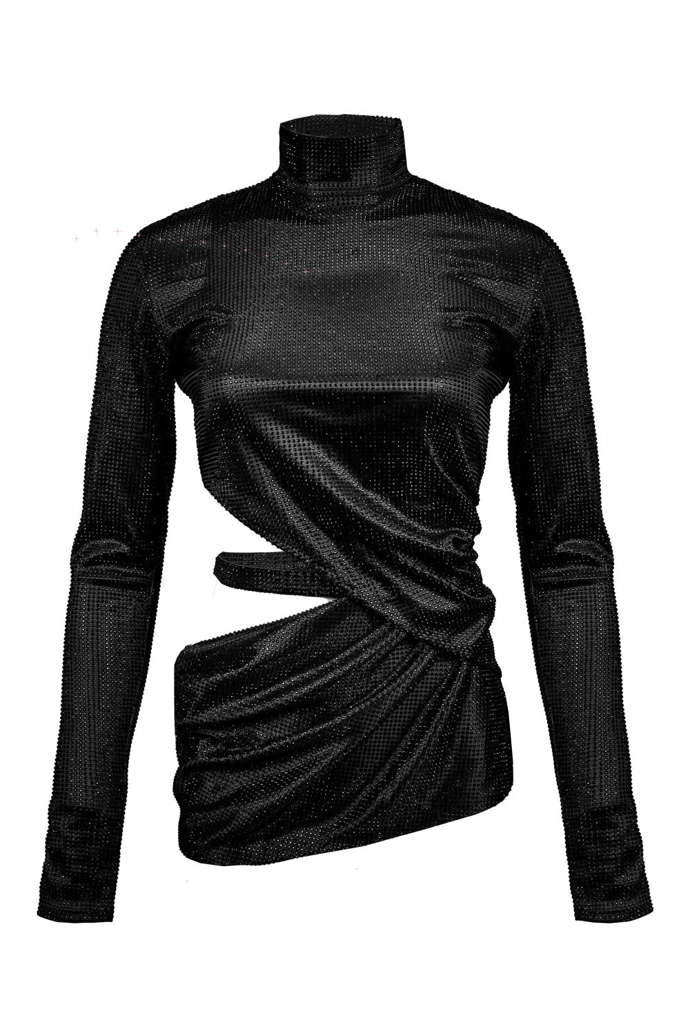 Viveka Crystal Embellshed Cutout Mini Dress Avalabel