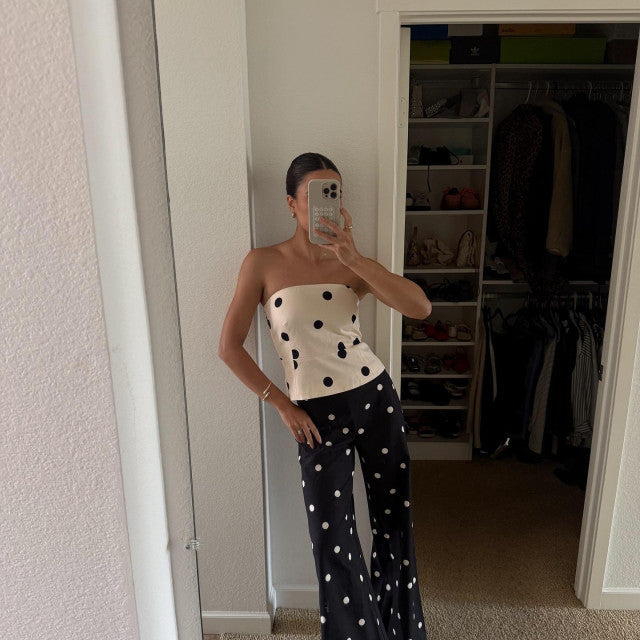 Sézane Polka Dot Adriel Blouse