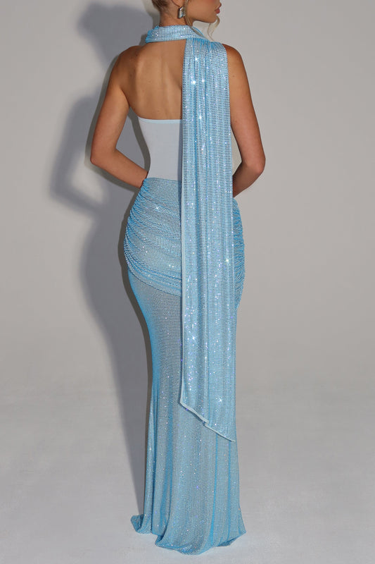 beverly Maxi Dress - Aqua Avalabel