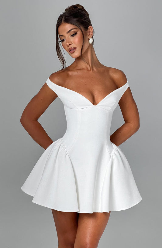 Marla Mini Dress - Ivory Avalabel
