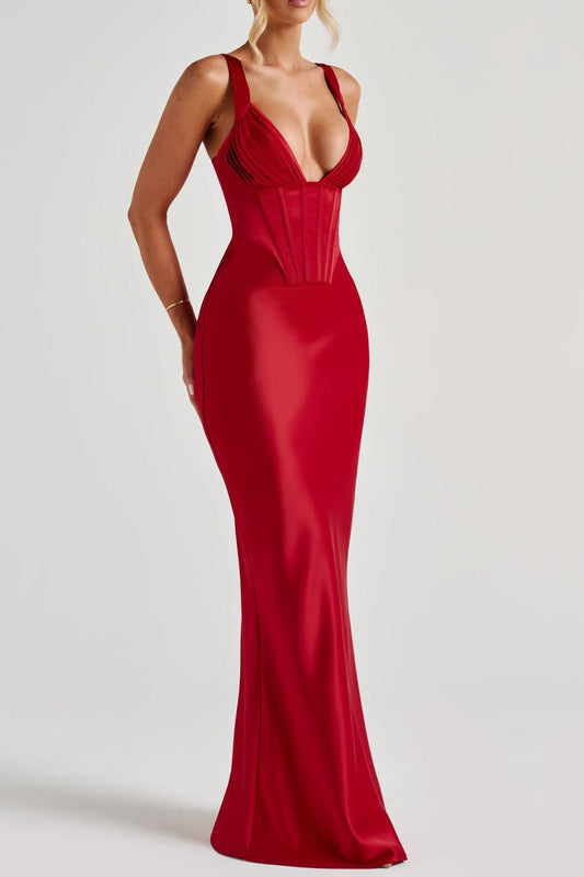 Shae Maxi Dress - Red
