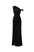 Deline Sheath Gathered Spandex Ankle Length Dress Avalabel