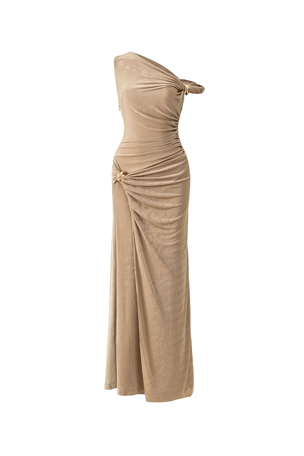 Deline Sheath Gathered Spandex Ankle Length Dress Avalabel