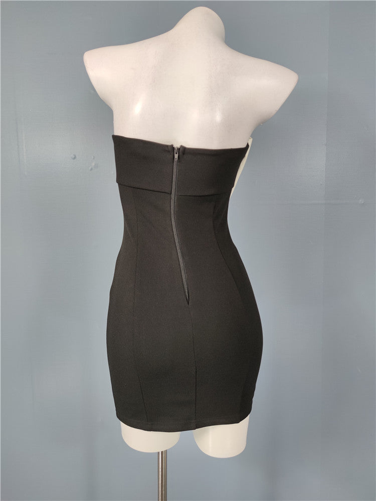SATIN BOW BODYCON MINI DRESS Avalabel