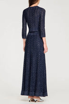 alexandra Strass knit cropped cardigan in navy blue Avalabel