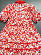 Floral Print Collared Mini Dress Avalabel