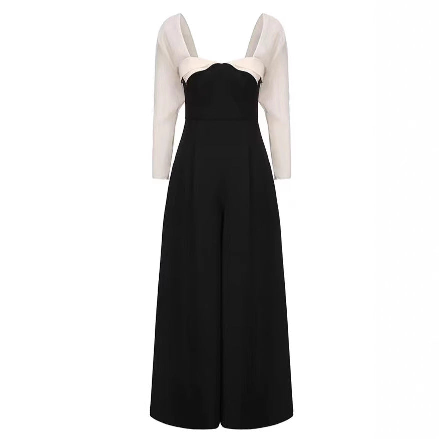 JENNY TULLE SLEEVE SQUARE NECK MAXI DRESS IN BLACK Avalabel