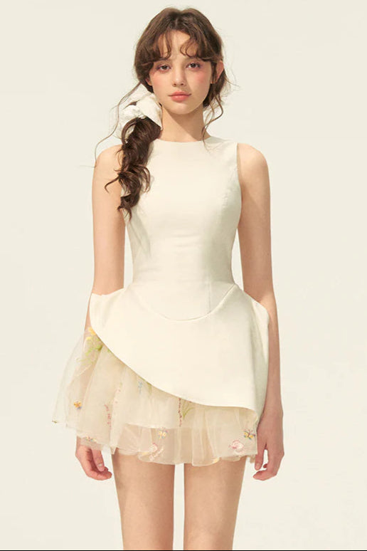 Liechti Floral Layer Mini Dress Avalabel