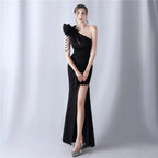 Crafted Flower With Beading Formal Dress Avalabel