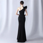 Crafted Flower With Beading Formal Dress Avalabel