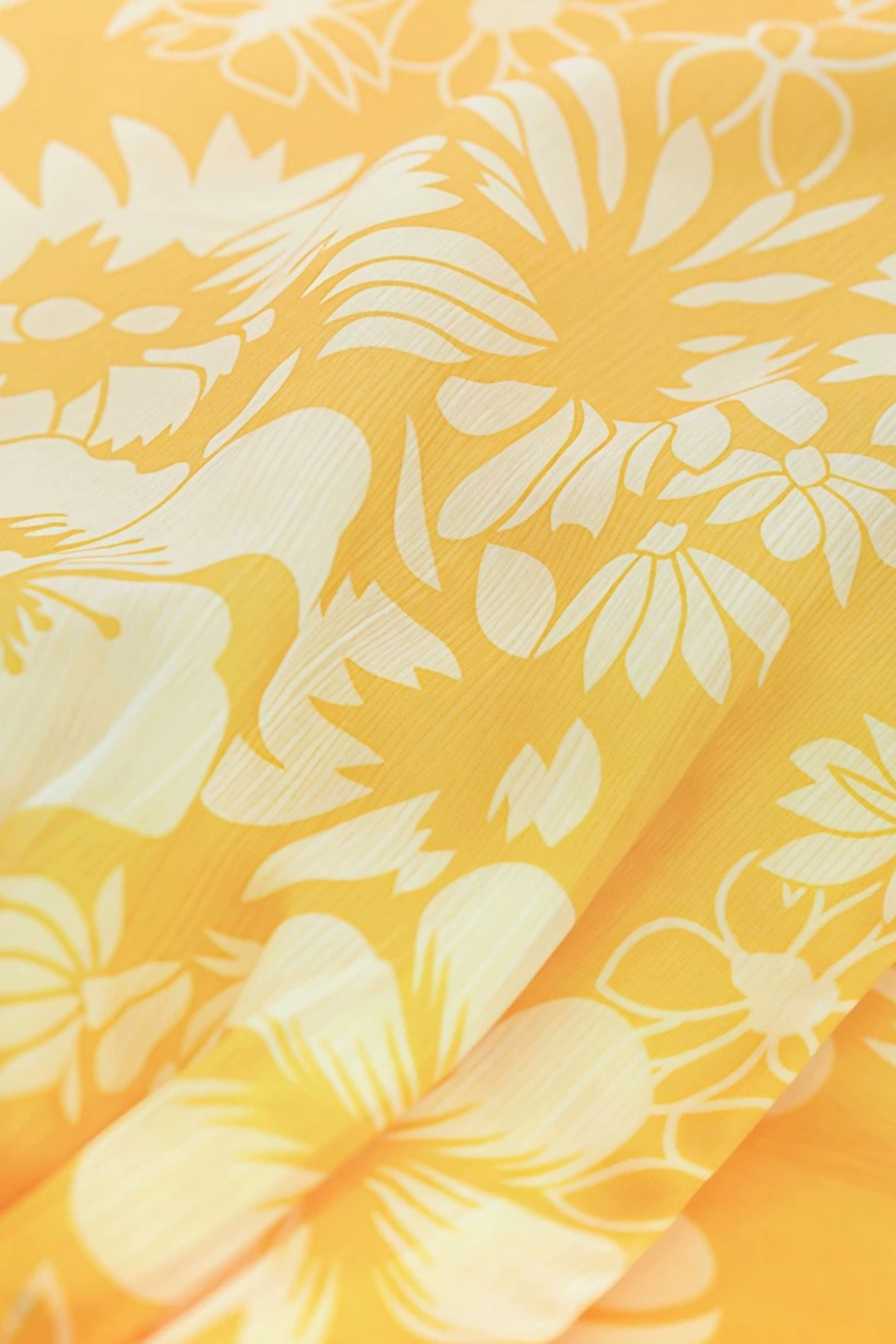 Lila Floral Ruffle V-neck Yellow Maxi Dress Avalabel