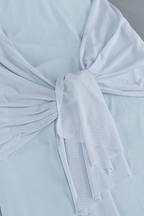 Fern Off Shoulder Mesh Sleeve Chiffon Dress Avalabel