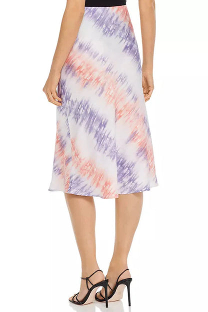Pink Purple Tie-Dye Cropped Camisole & Slip Skirt