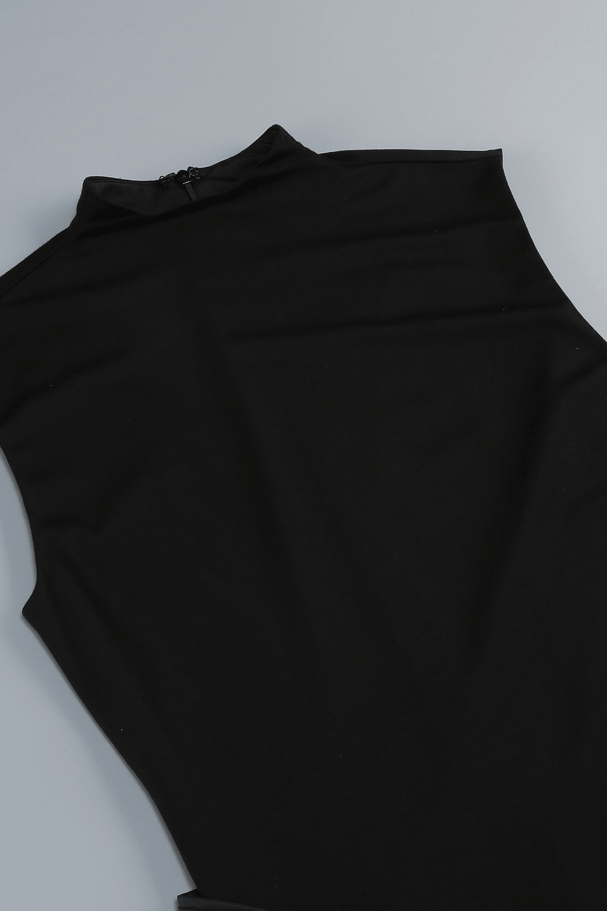 Dale Black Sleeveless Turtleneck Maxi Dress Avalabel