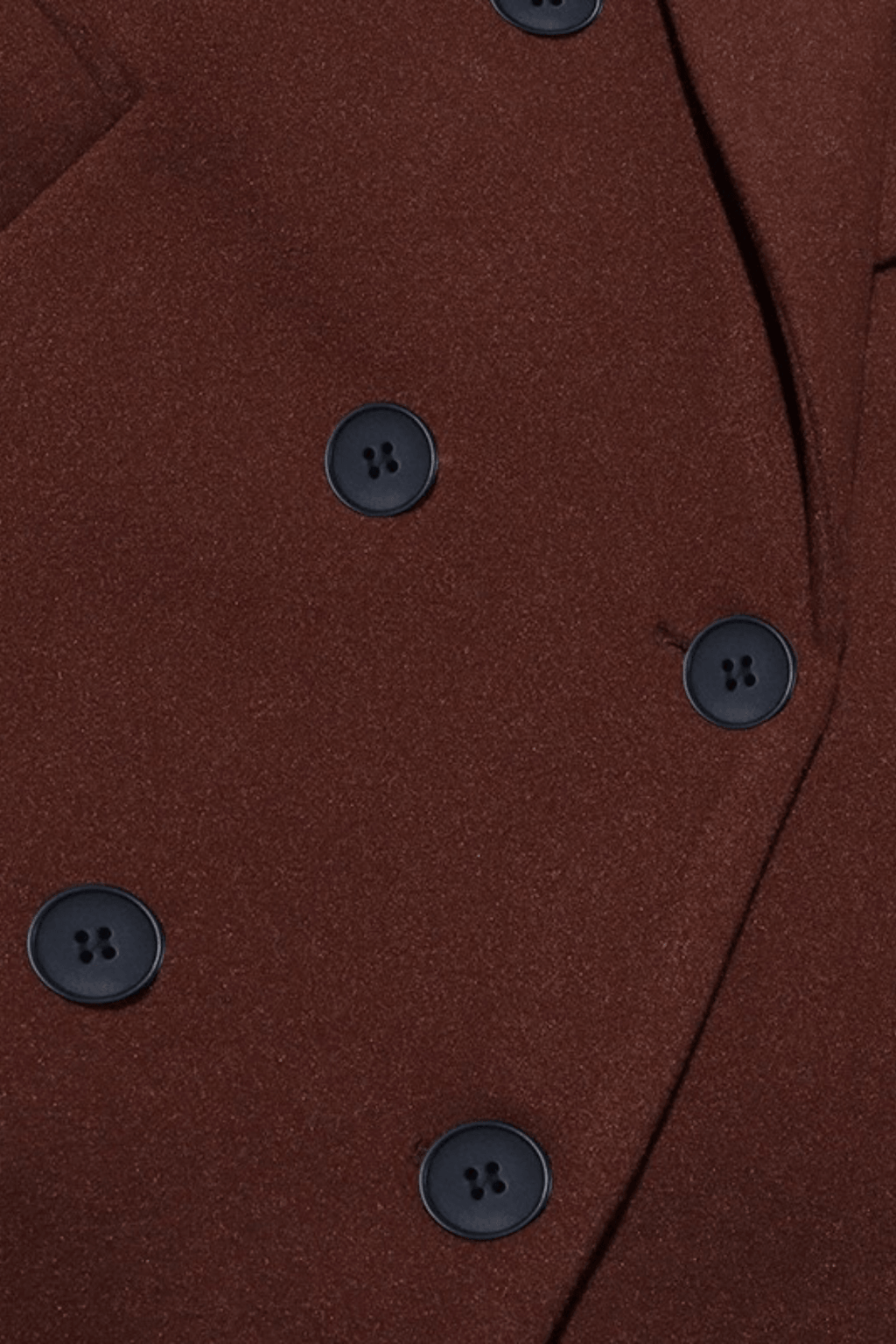 Karin Brown Double Breasted Long Wool Coat Avalabel
