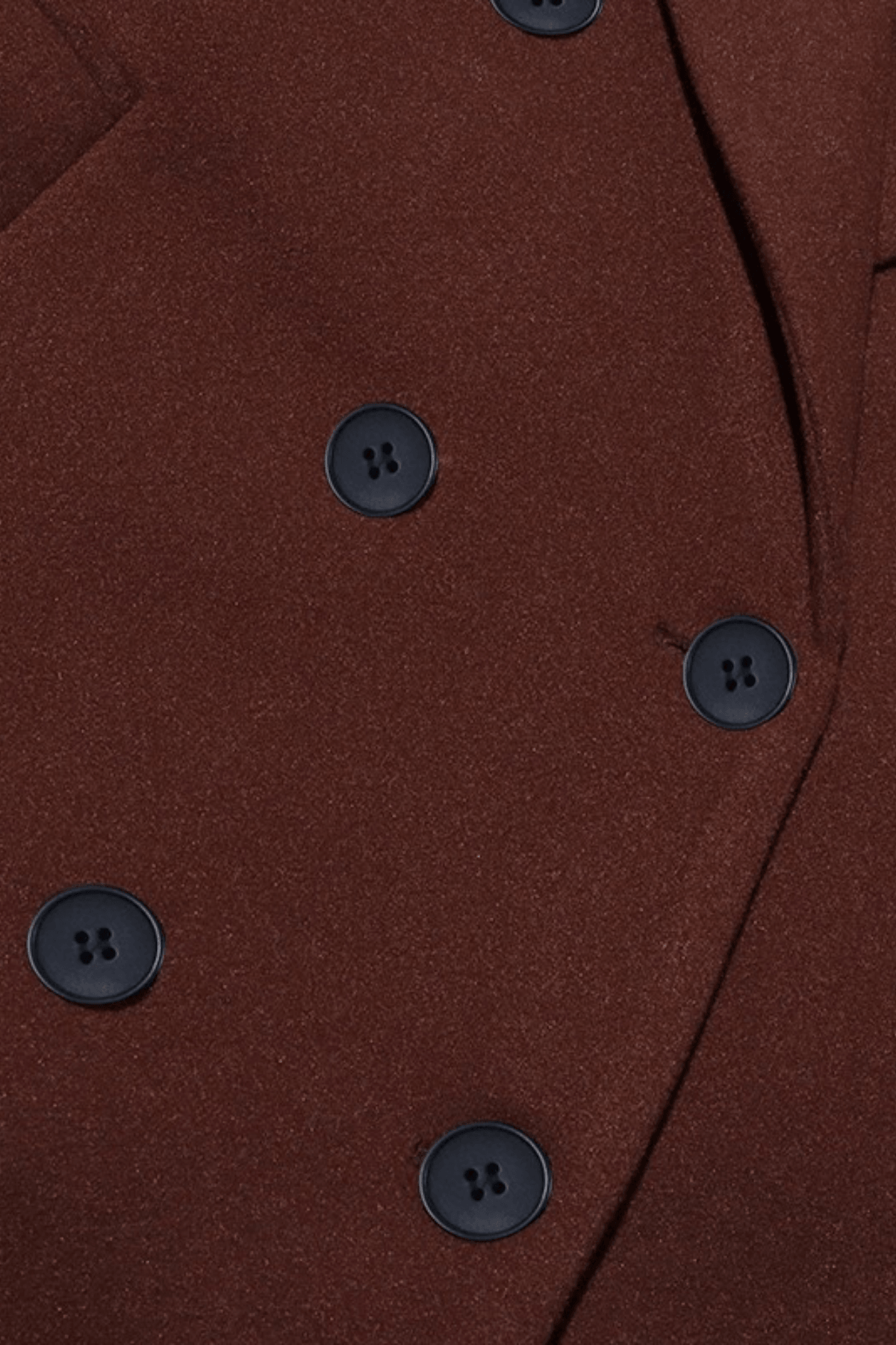 Karin Brown Double Breasted Long Wool Coat Avalabel