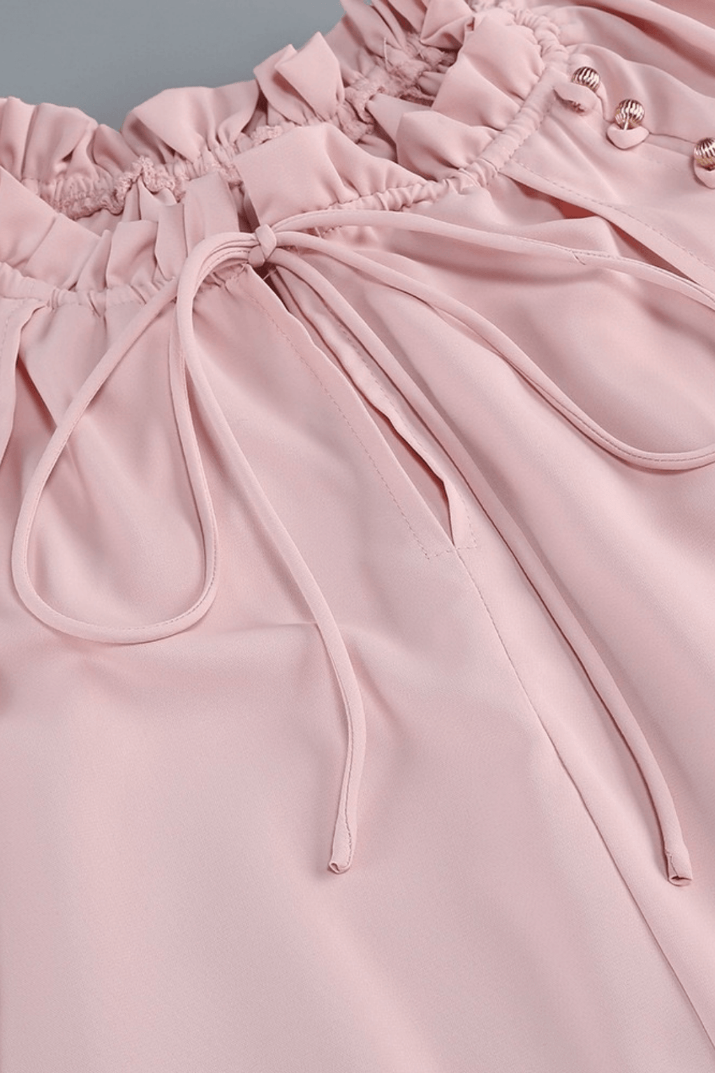 Karin Pink Long Sleeve High Low Ruffle Maxi Dress Avalabel