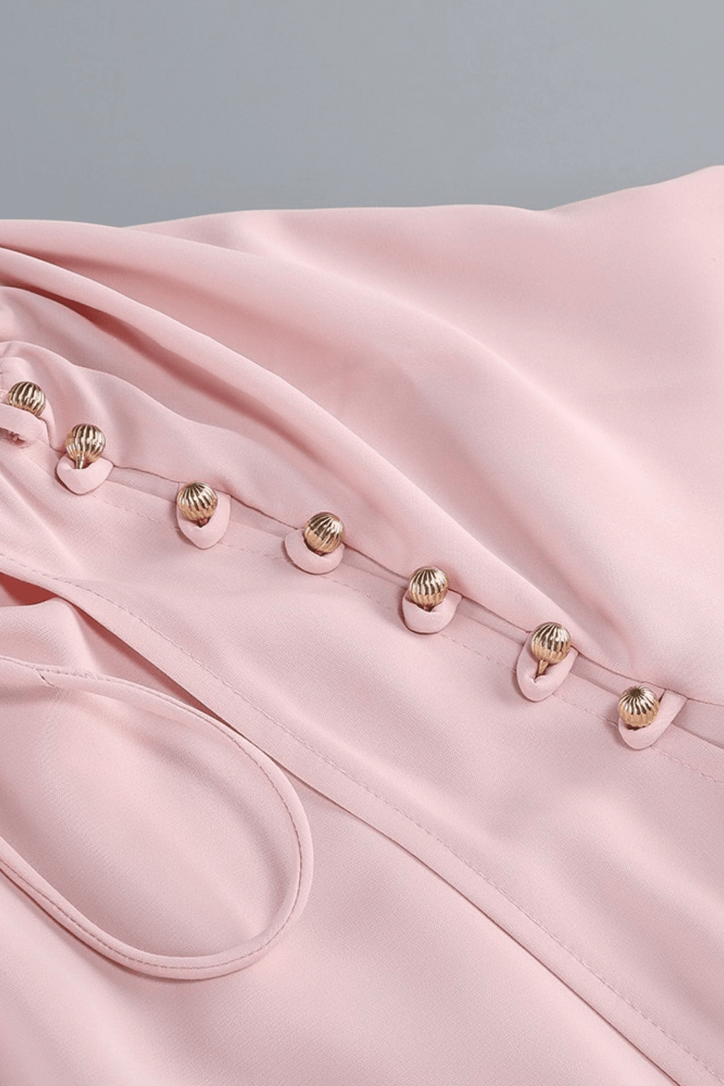 Karin Pink Long Sleeve High Low Ruffle Maxi Dress Avalabel