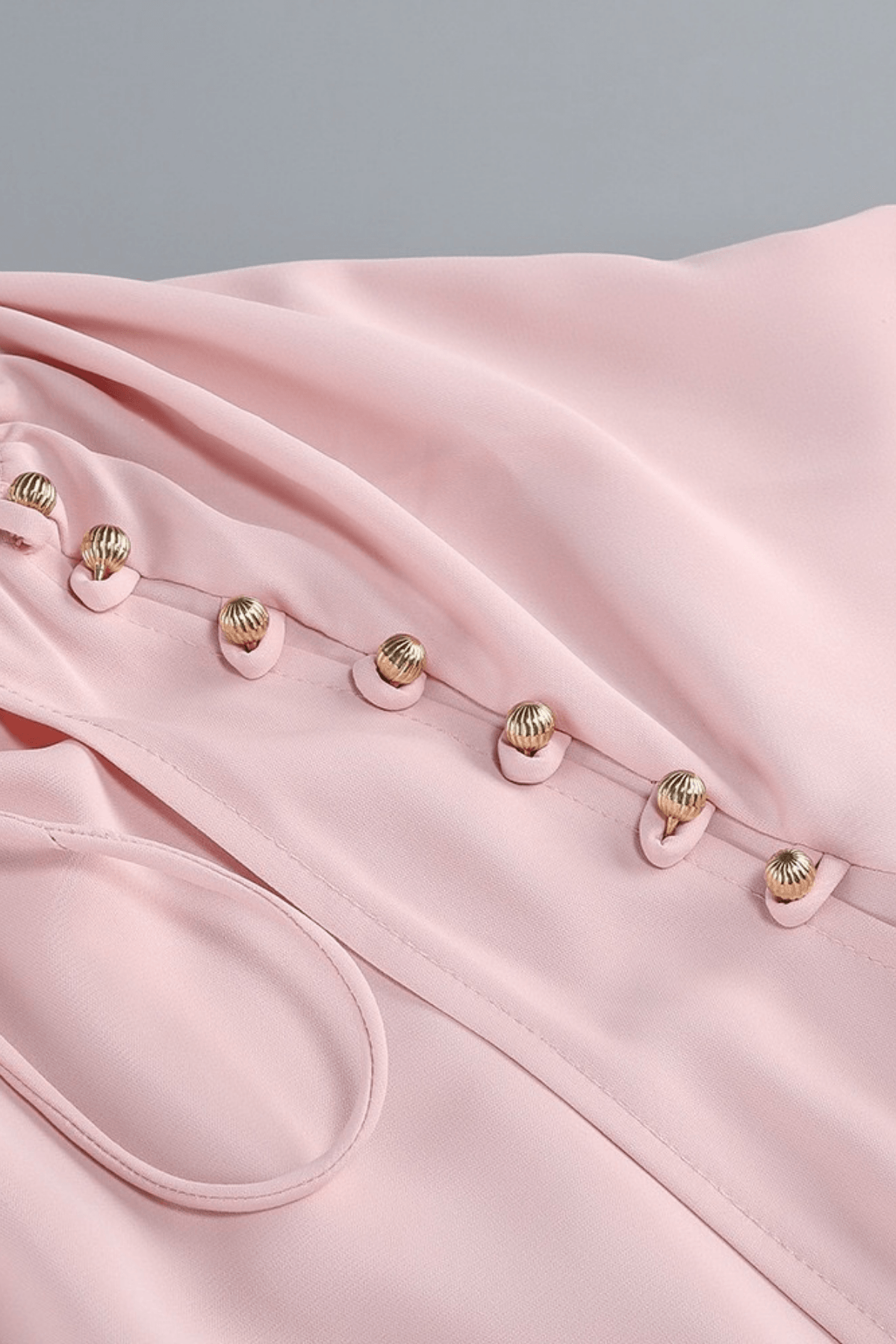Karin Pink Long Sleeve High Low Ruffle Maxi Dress Avalabel