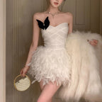 Alisa Feather Mini Dress Avalabel