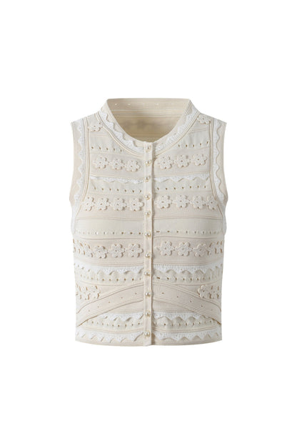 Crochet Top in Ecru