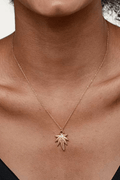 Gold Maple Leaf Pendant Dainty Chain Necklace Avalabel