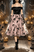 Petra Off Shoulder Butterfly Embroidery Tulle Dress Avalabel