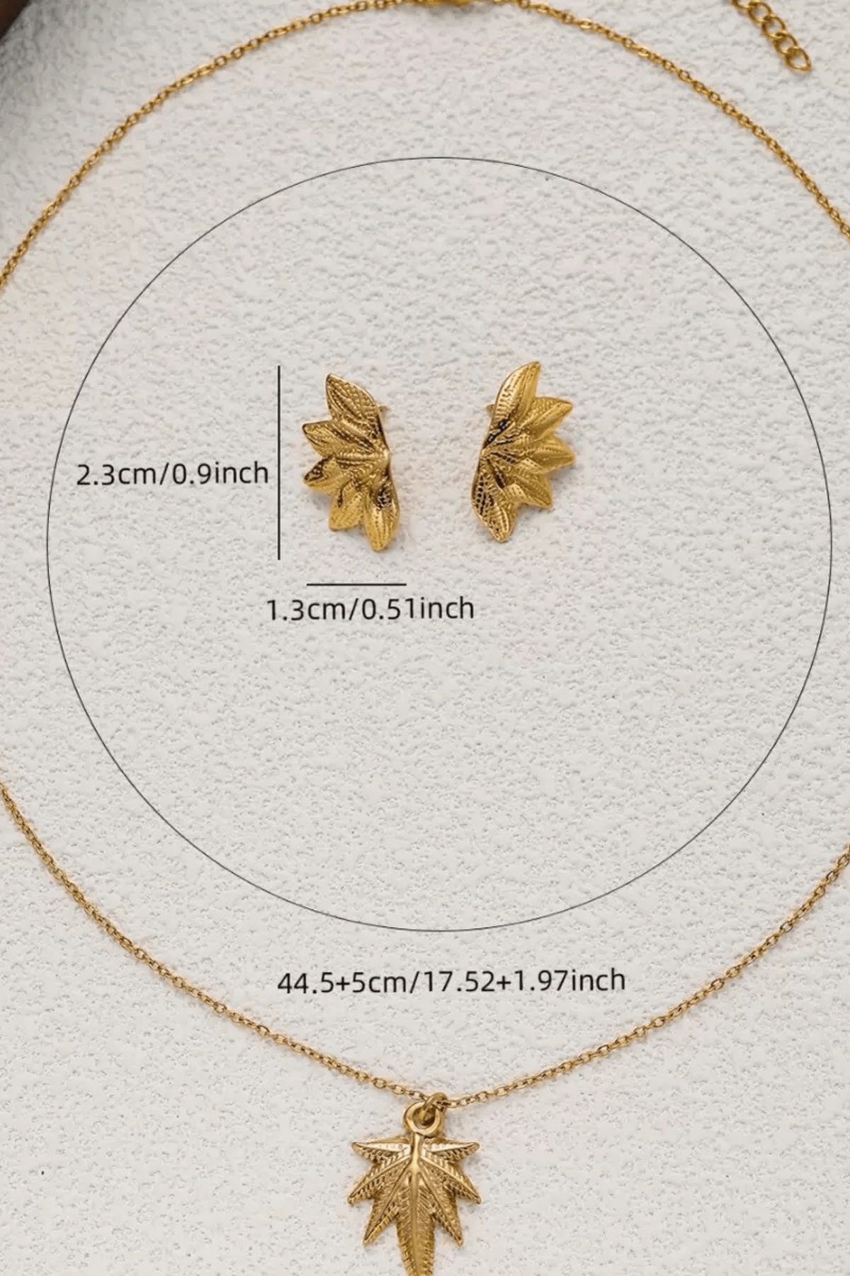 Gold Maple Leaf Pendant Dainty Chain Necklace Avalabel