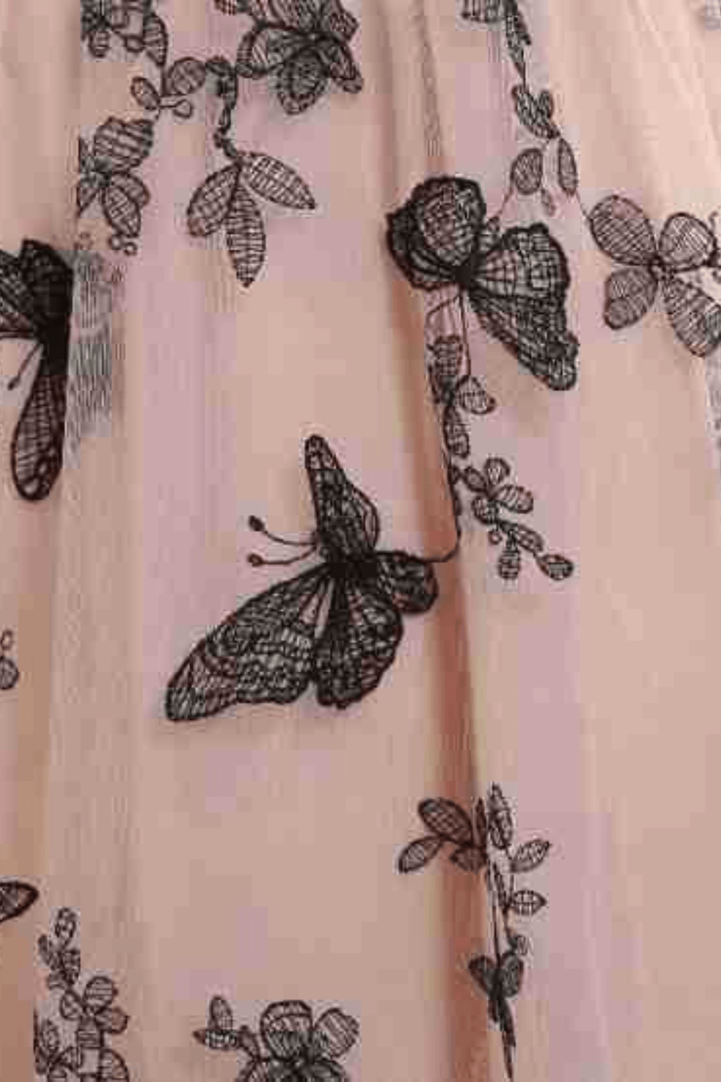 Petra Off Shoulder Butterfly Embroidery Tulle Dress Avalabel