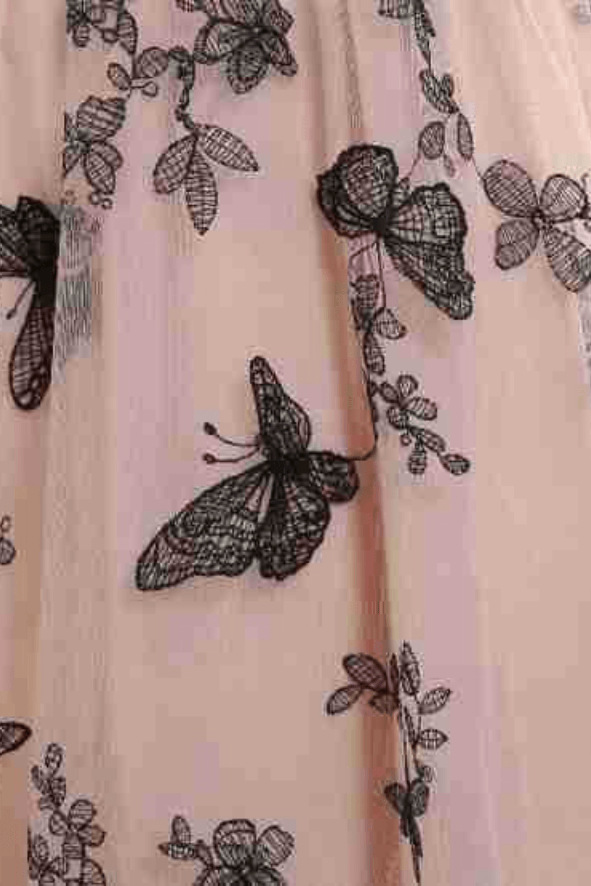 Petra Off Shoulder Butterfly Embroidery Tulle Dress Avalabel