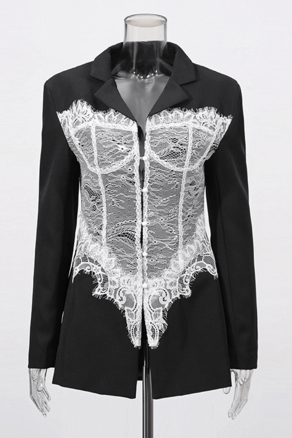 Elsie Black Oversized Structured Blazer Avalabel