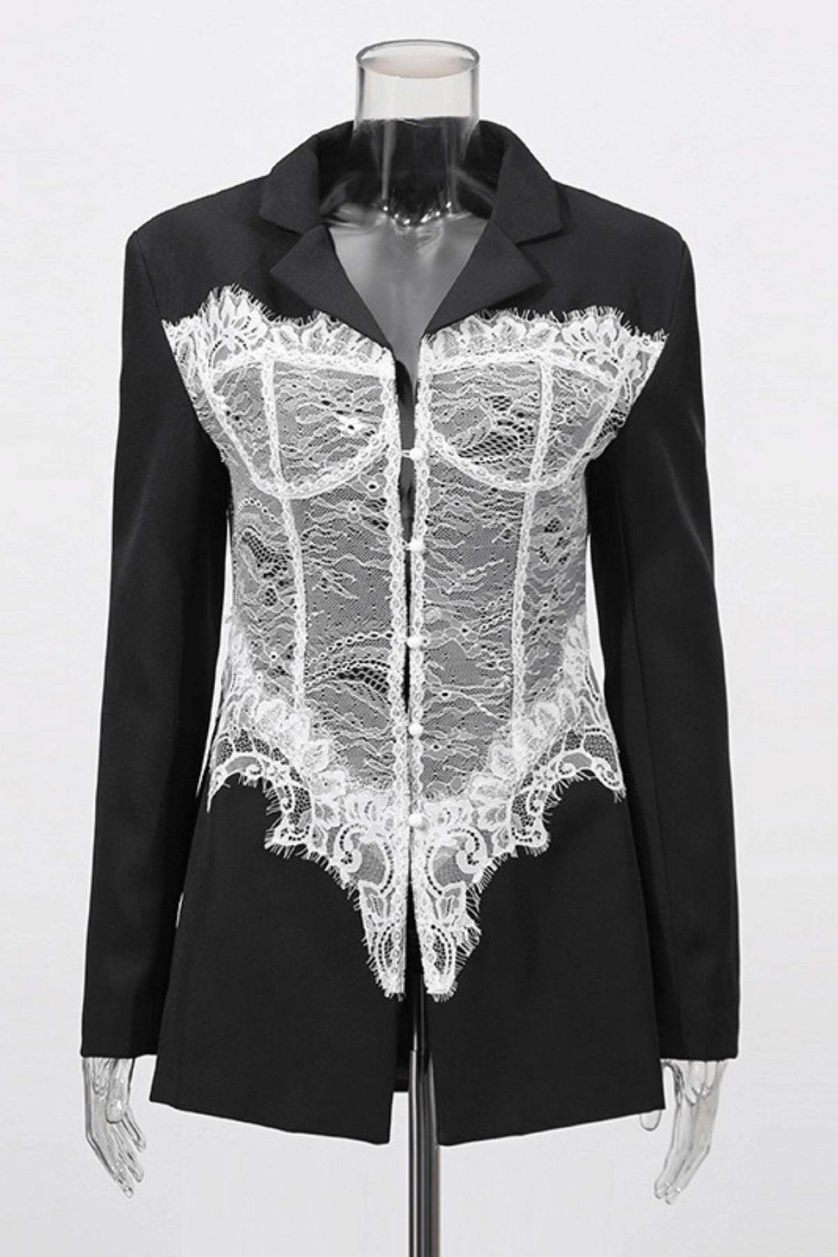 Elsie Black Oversized Structured Blazer Avalabel