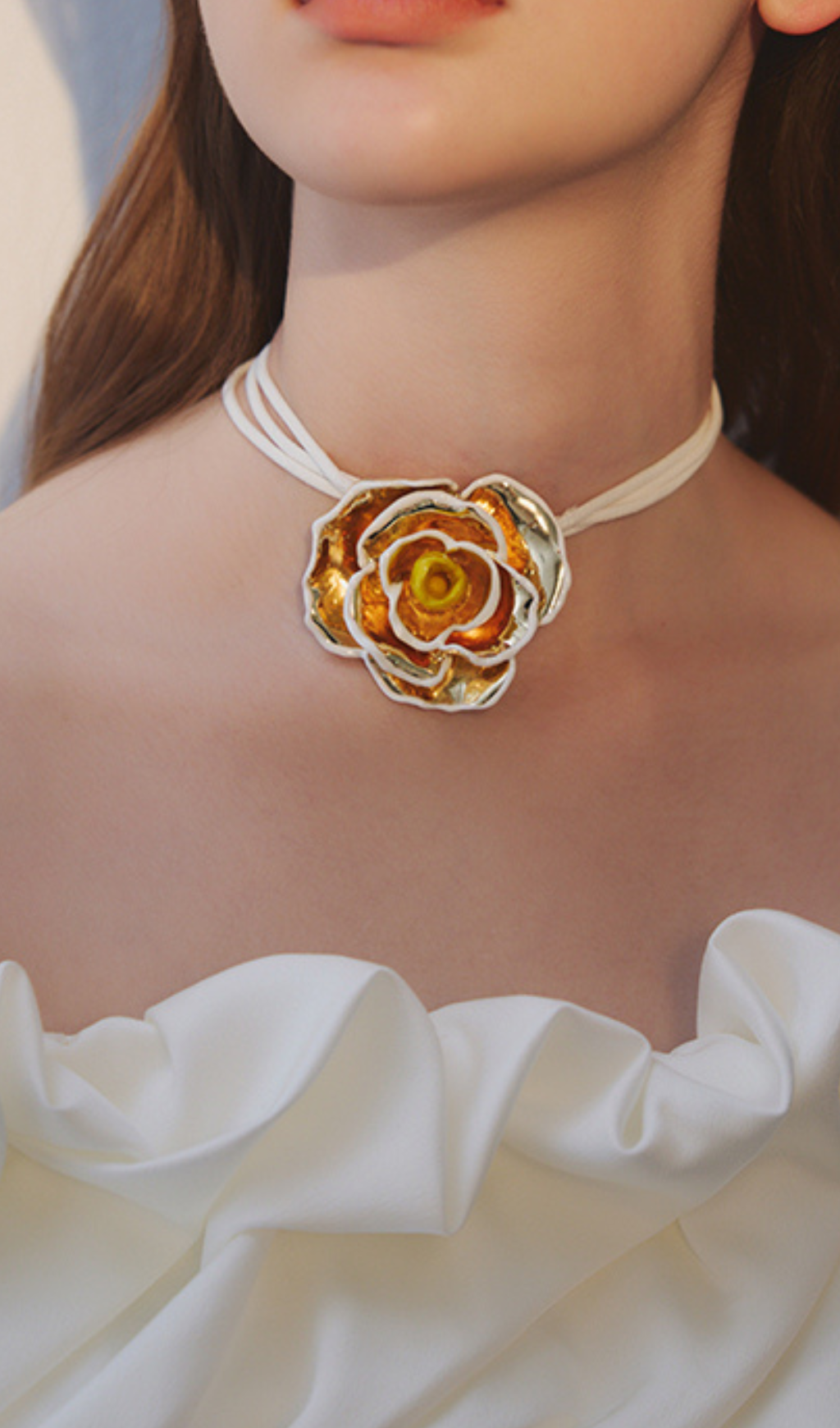 Flower Rose Necklace Avalabel