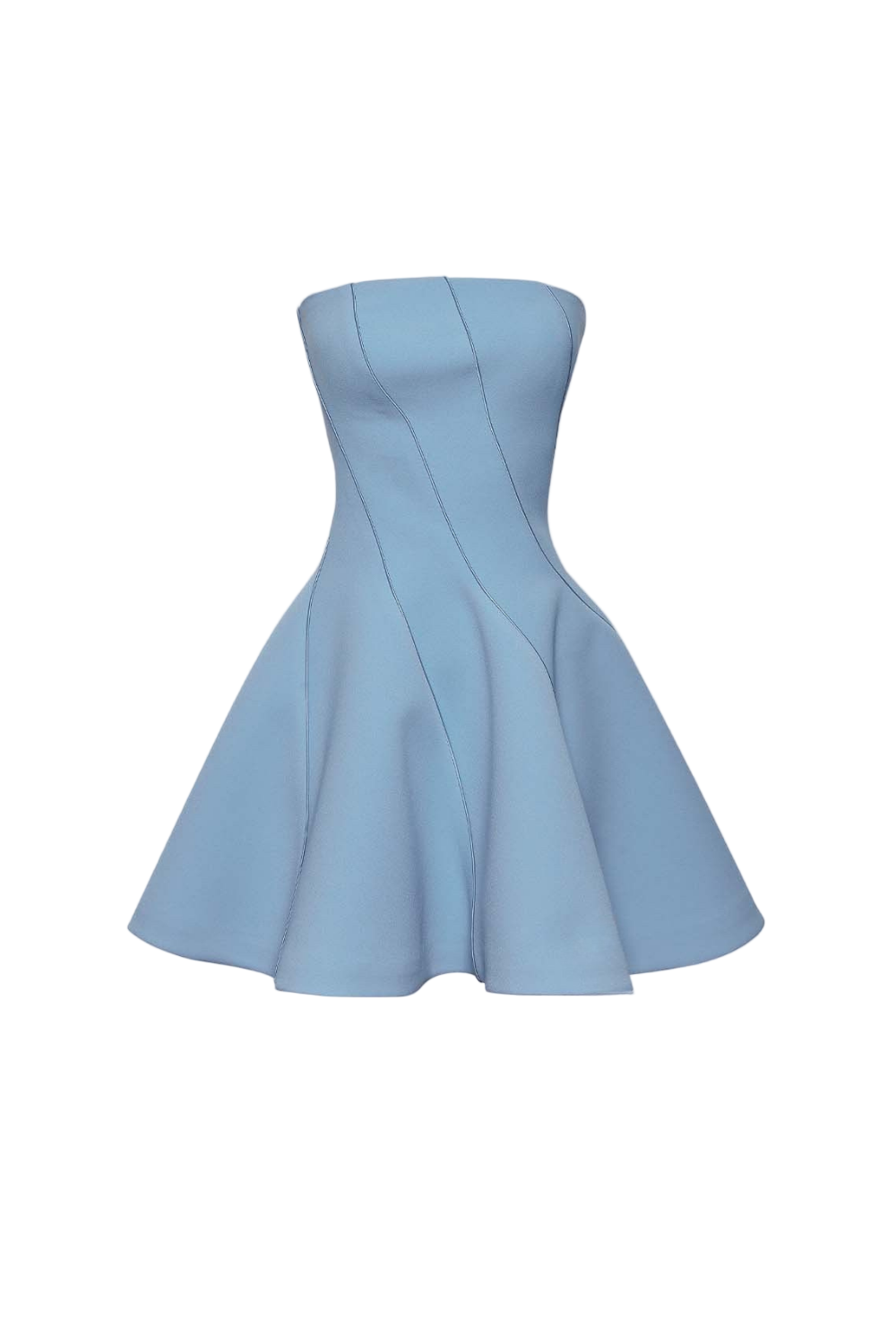 natividad off-shoulder Sleeveless Mini Dress in blue Avalabel
