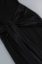 Dale Black Sleeveless Turtleneck Maxi Dress Avalabel