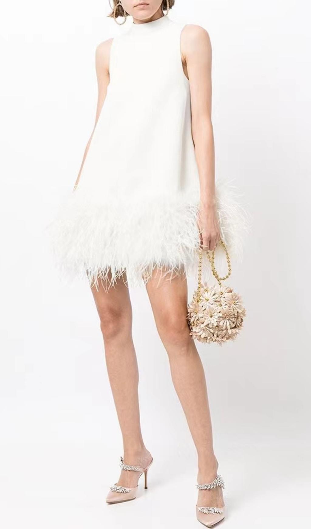 FEATHER MINI DRESS Avalabel
