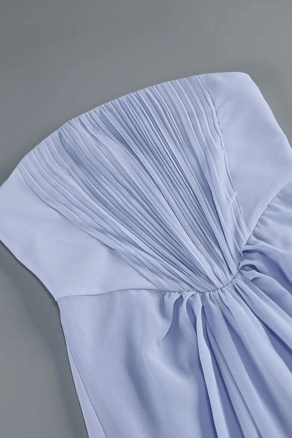 Elowen Strapless Draped Chiffon Cape Dress - Avalabel