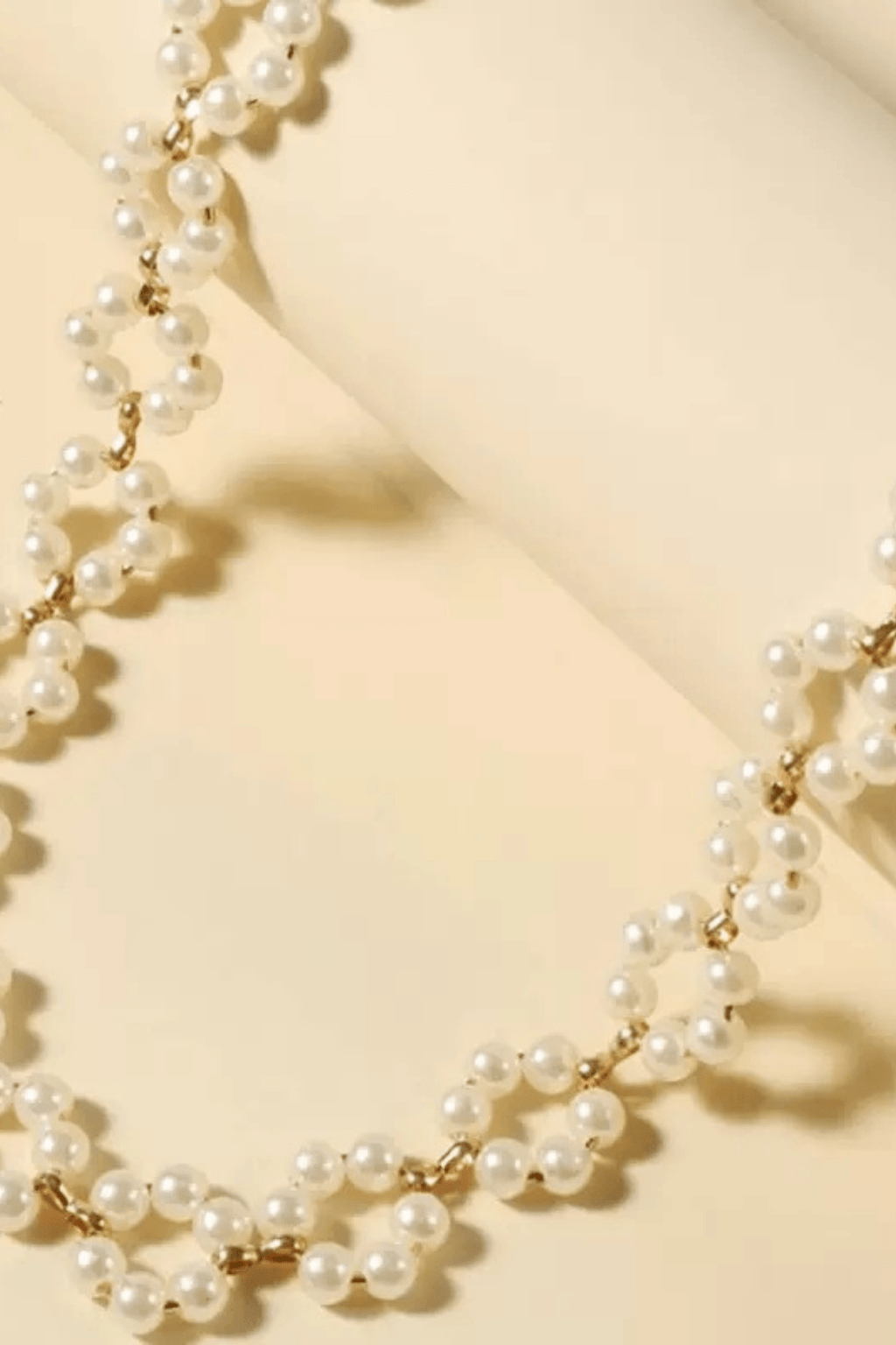 Pearl Flower Woven Choker Necklace Avalabel
