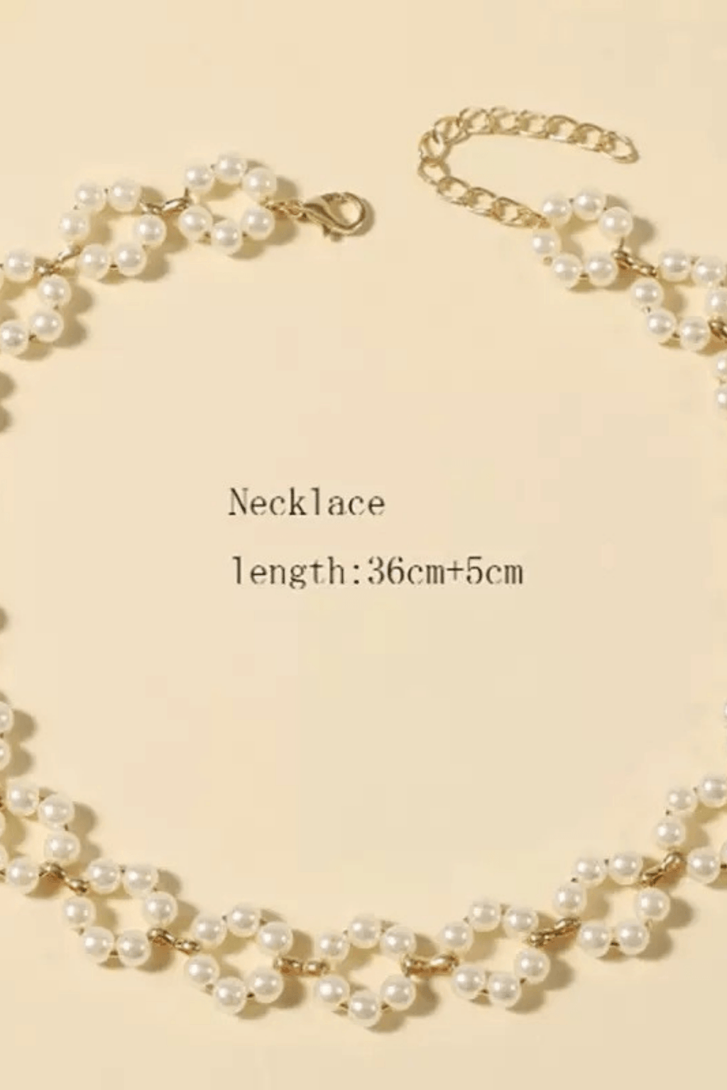 Pearl Flower Woven Choker Necklace Avalabel