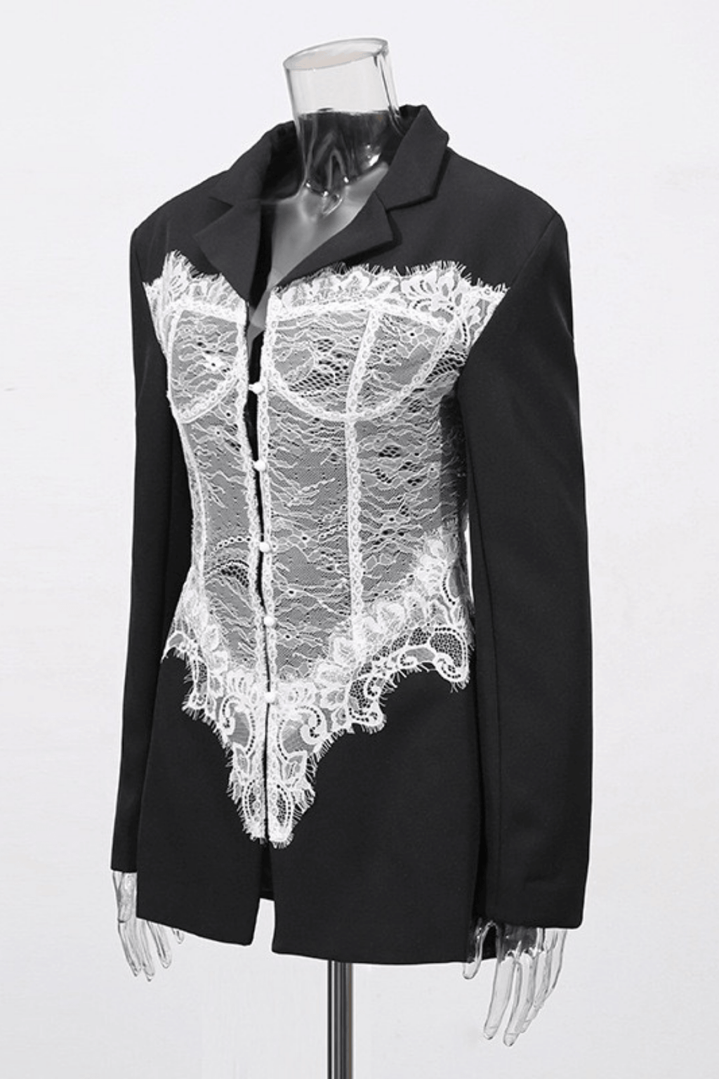 Elsie Black Oversized Structured Blazer Avalabel