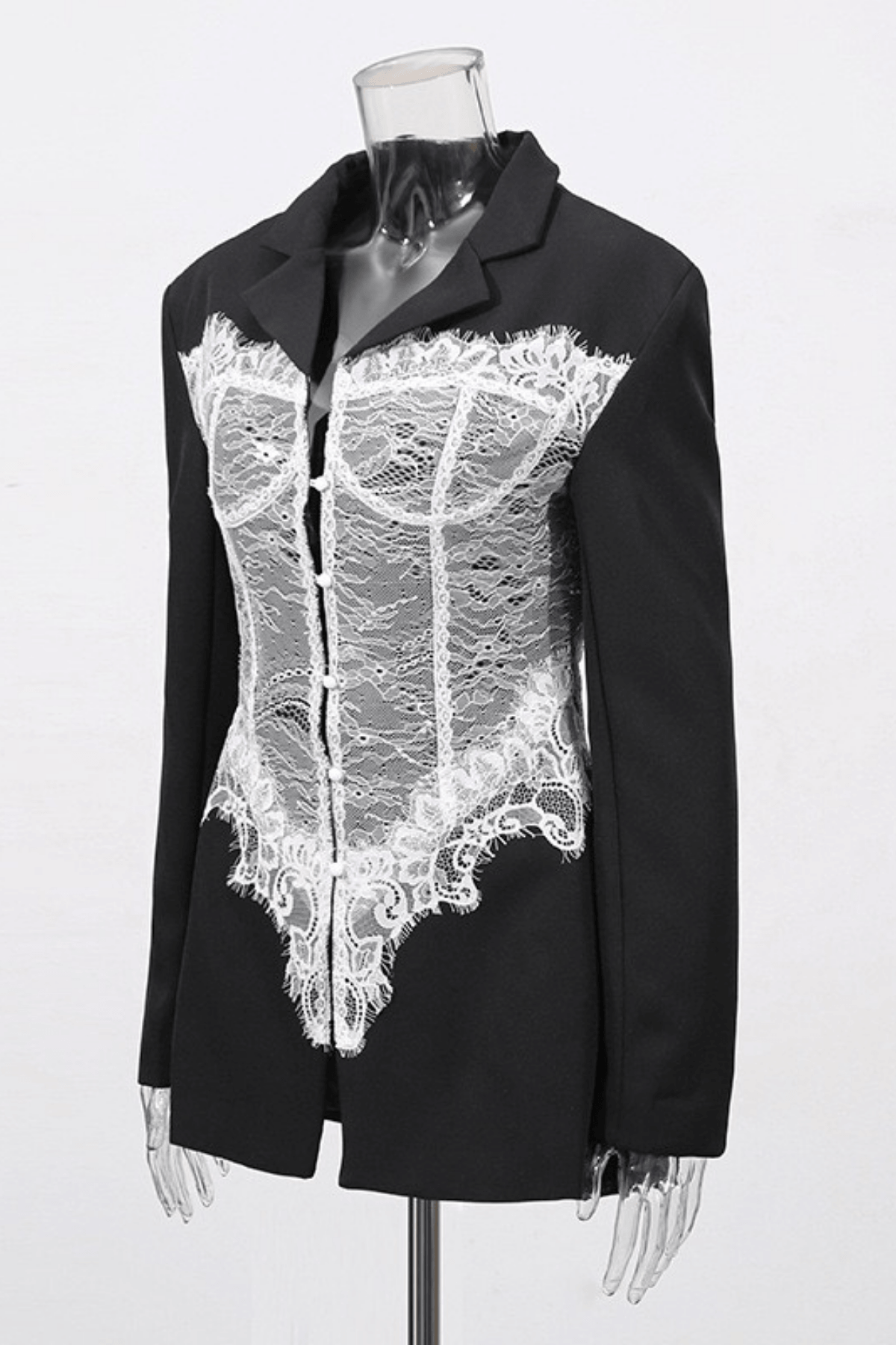 Elsie Black Oversized Structured Blazer Avalabel