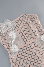 Joe Strapless Rhinestone Grid Flower Midi Dress Avalabel